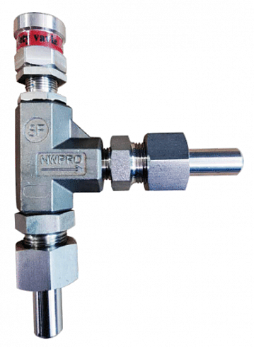 Клапан предохранительный Т-образный из нержавеющей стали